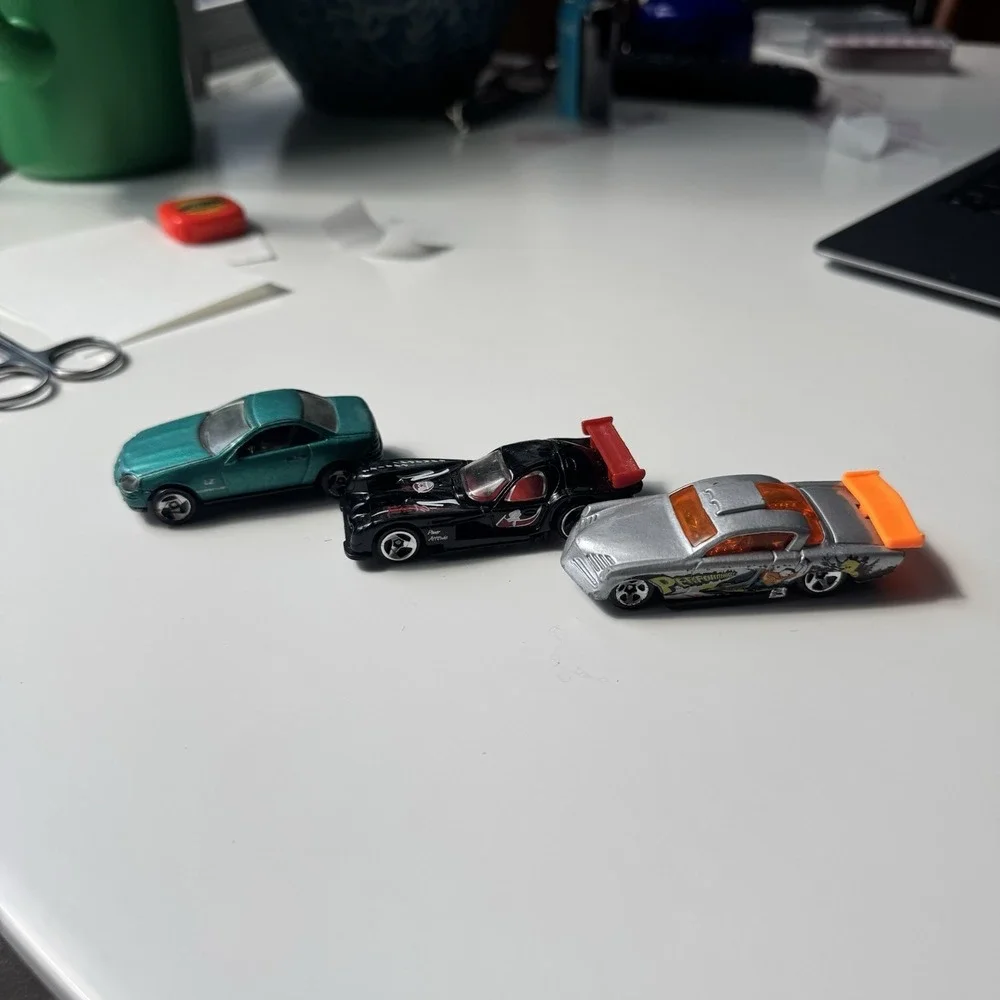 Hot Wheels Matchbox Die Cast Car Lot of 3 Mercedes Benz Loose